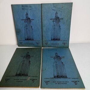 Lot Of 4 Lesson Books 1940’s Midland Radio & Television Schools Unit 2 #7-10